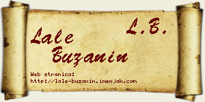 Lale Bužanin vizit kartica